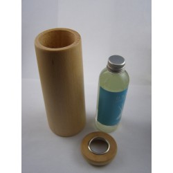 Vase tube bois naturel diffuseur à tiges