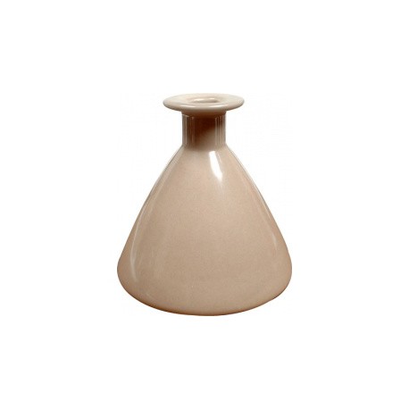 Vase cône beige pour diffusion à tiges