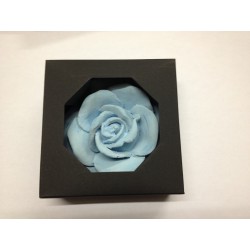 Fleur diffuseur de parfum grande rose turquoise