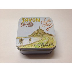 Savon boîte métal la Bretagne et le Mont Saint Michel 100 g