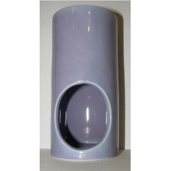 Brûle-parfum céramique tube violet vue derrière