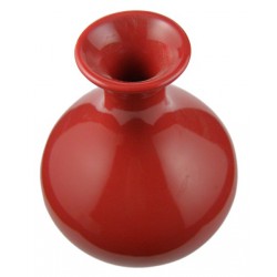 Vase boule rouge pour diffusion à tiges