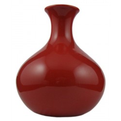 Vase boule rouge pour diffusion à tiges