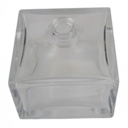 Flacon verre carré plat 50 ml